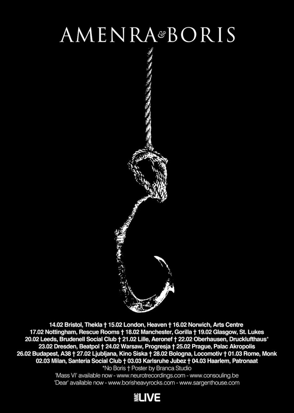 AMENRA : la tournée européenne 2018 1 AMENRA : la tournée européenne 2018