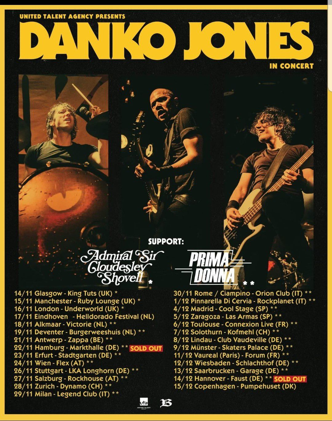 Nouveau clip de DANKO JONES ! Découvrez les dates françaises et europeennes