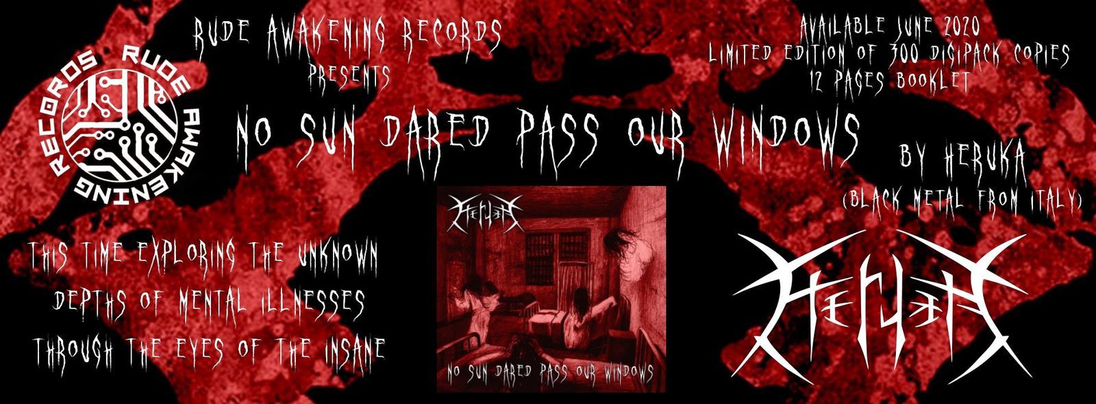 Chronique de l’album de HERUKA « No Sun Dared Pass Our Windows » Le côté obscure de l’Italie.