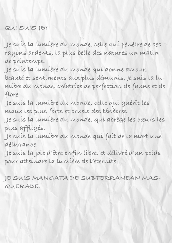 Poesie subterranean masquerade