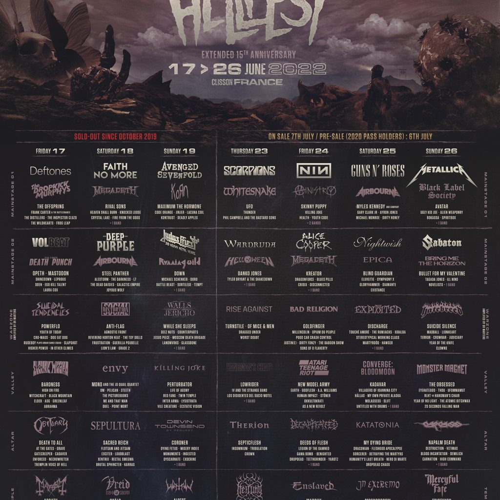affiche hellfest 2022