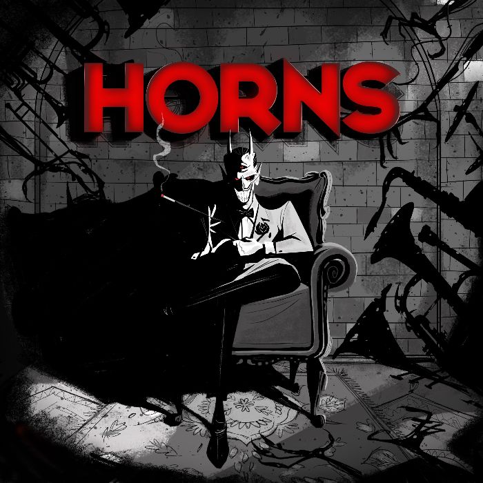 Artwork du premier album éponyme de HORNS