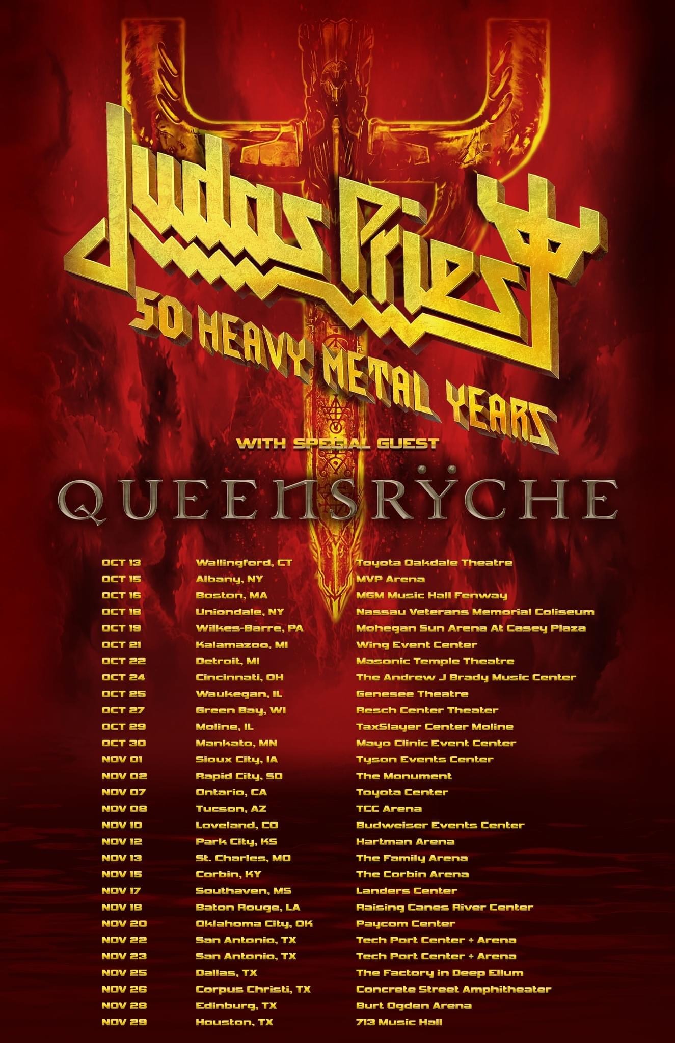 Tournée américaine en support de JUDAS PRIEST