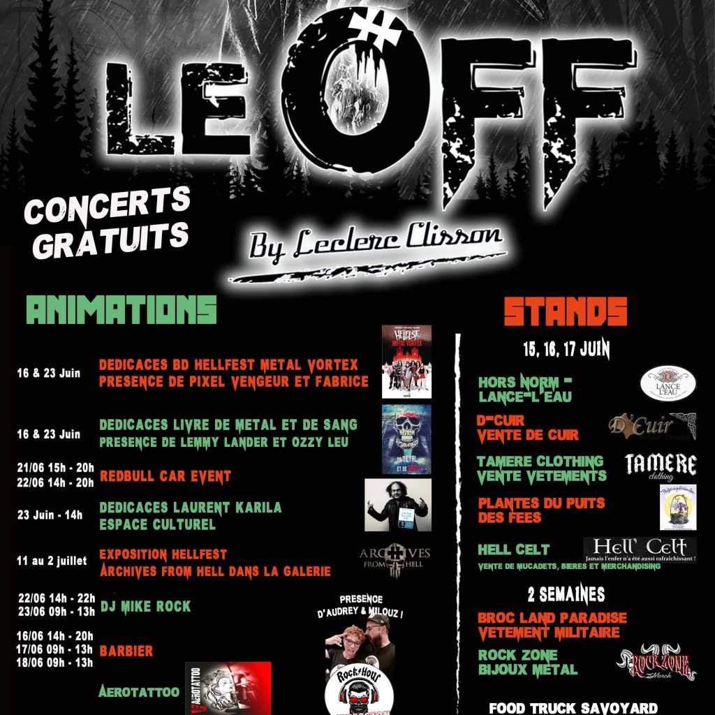 HellFest : Interview de Marc Antoine du OFF by Leclerc CLisson 3 Le Off- Stands, Animation
