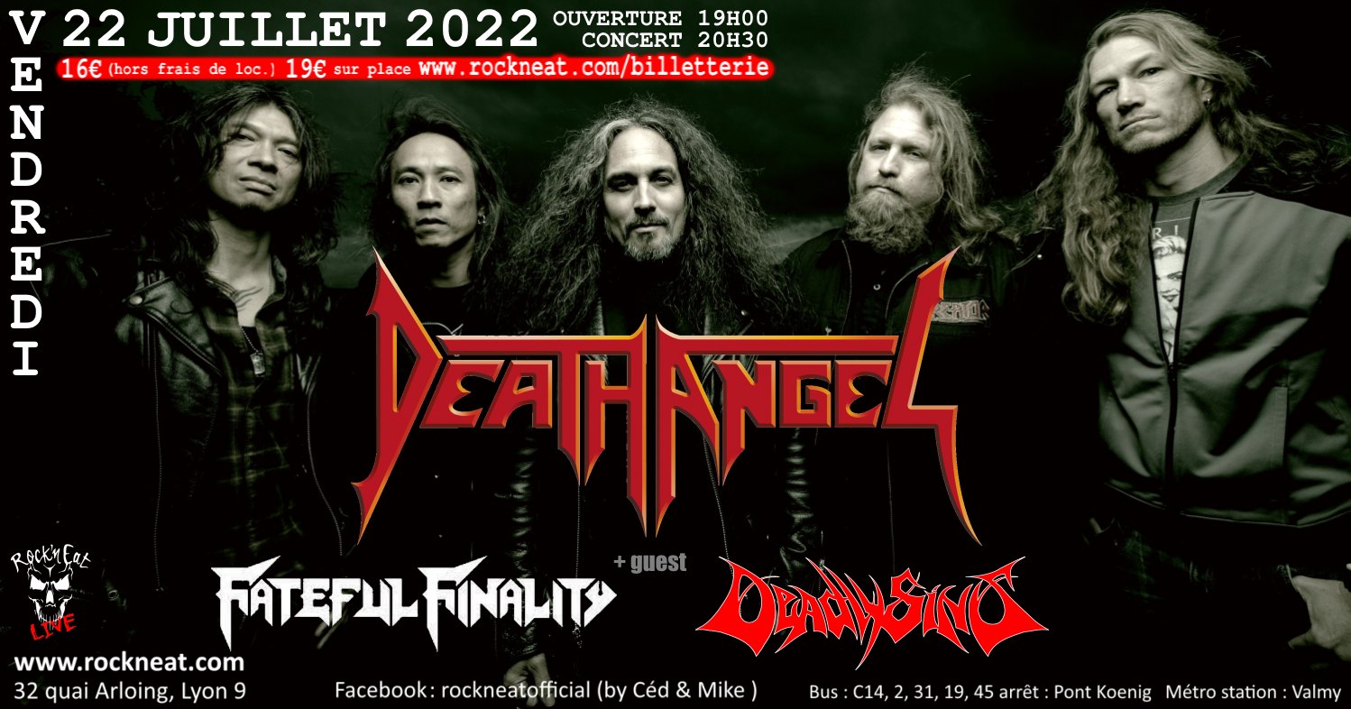Death Angel - Live report Rock n Eat Lyon