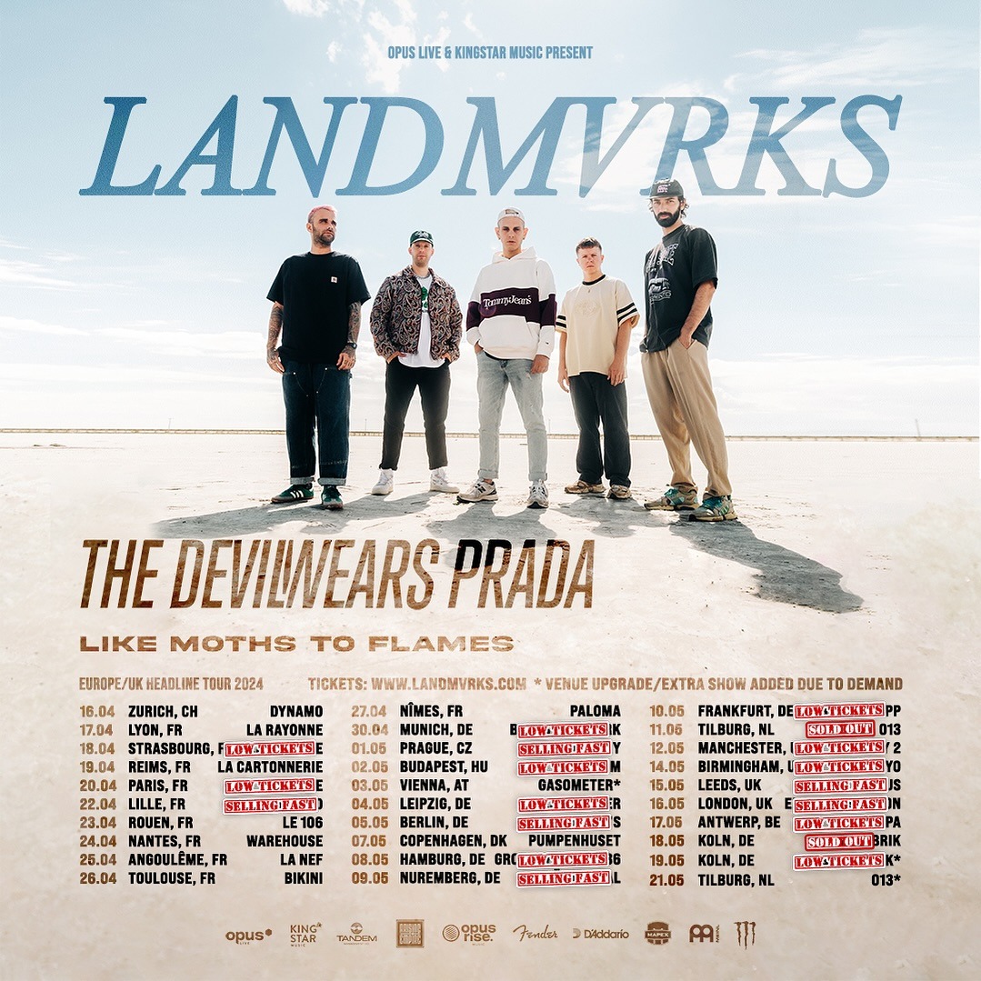 LANDMVRKS : nouveau single en mode missile metalcore ! 3 Landmvrks euro tour 2024