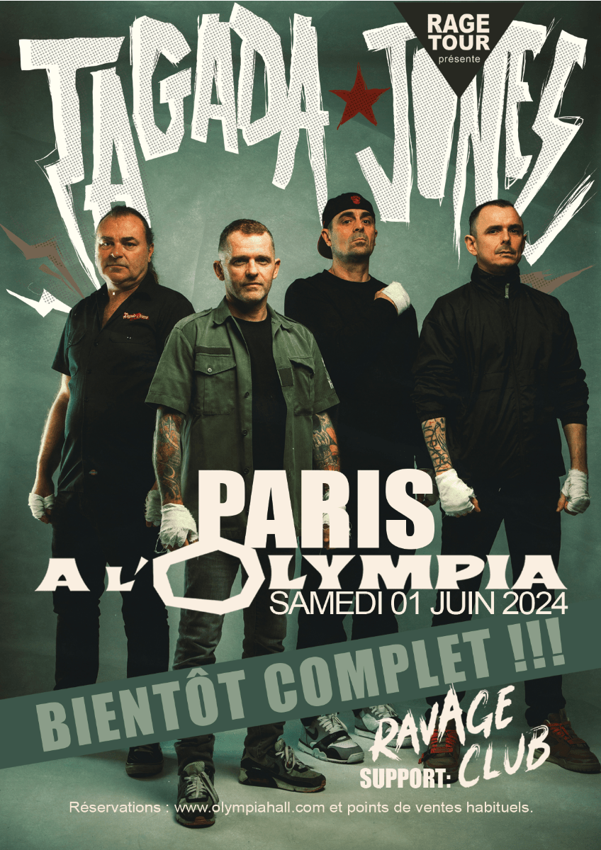 Le punk de Tagada Jones sera en lettres rouges le 1er Juin à L'Olympia 7 Tagada Jones à l'Olympia