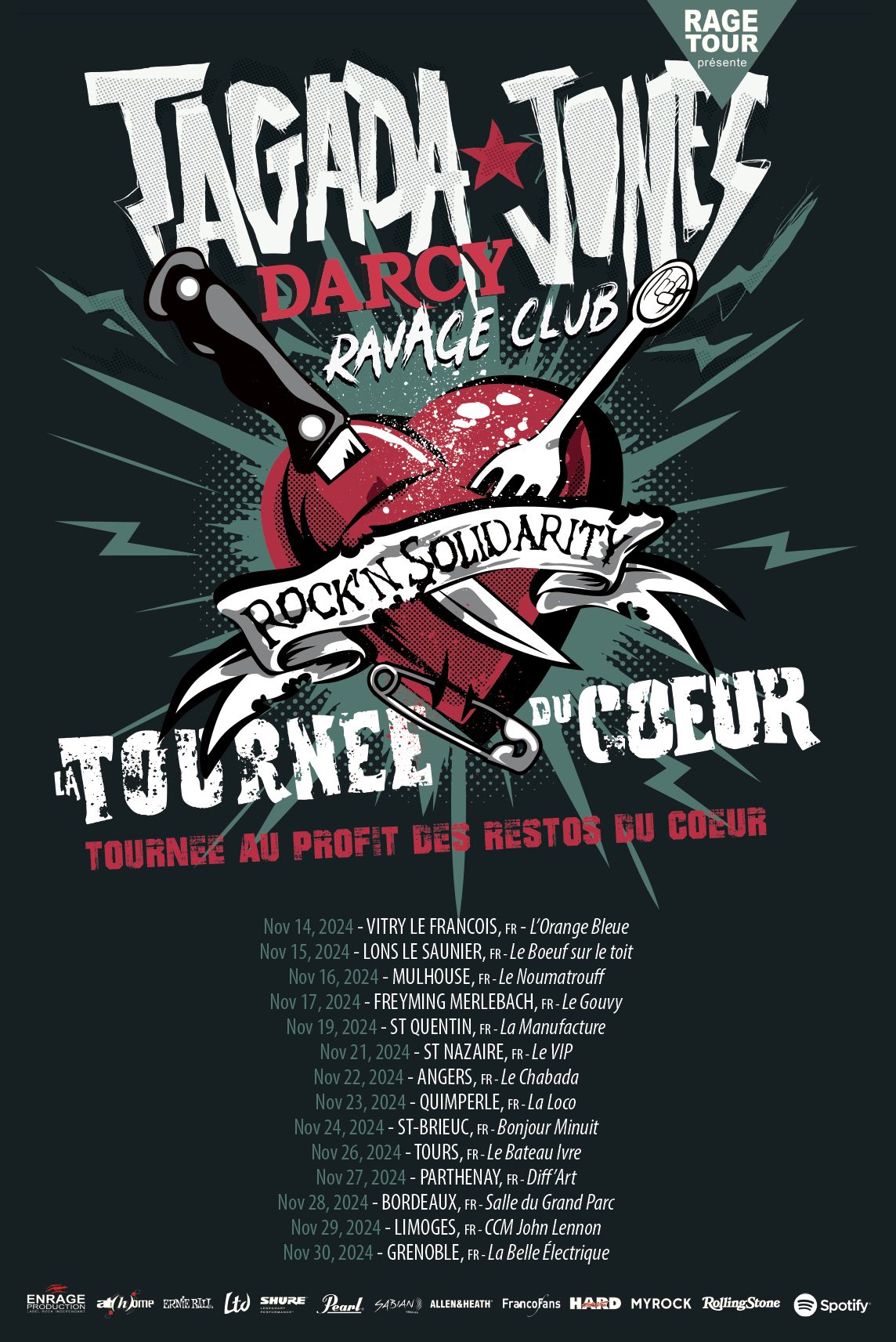 Tagada Jones : la Tournée du coeur - Solidarité et rock and Roll 4 Tagada Jones - La Tournée du Coeur