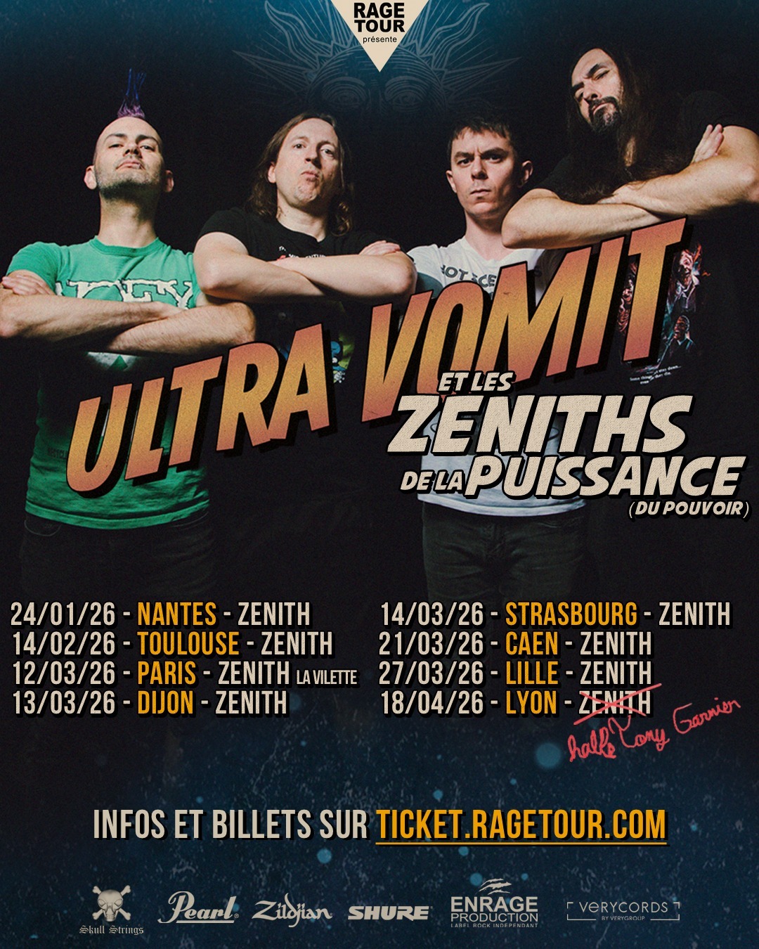 Ultra Vomit - Tournée