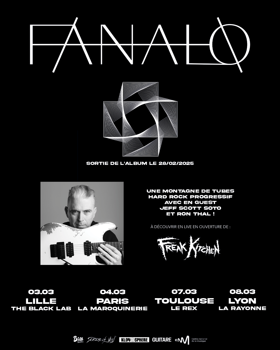 Fanalo annonce une tournée française avec FREAK KITCHEN 3 Fanalo tournée