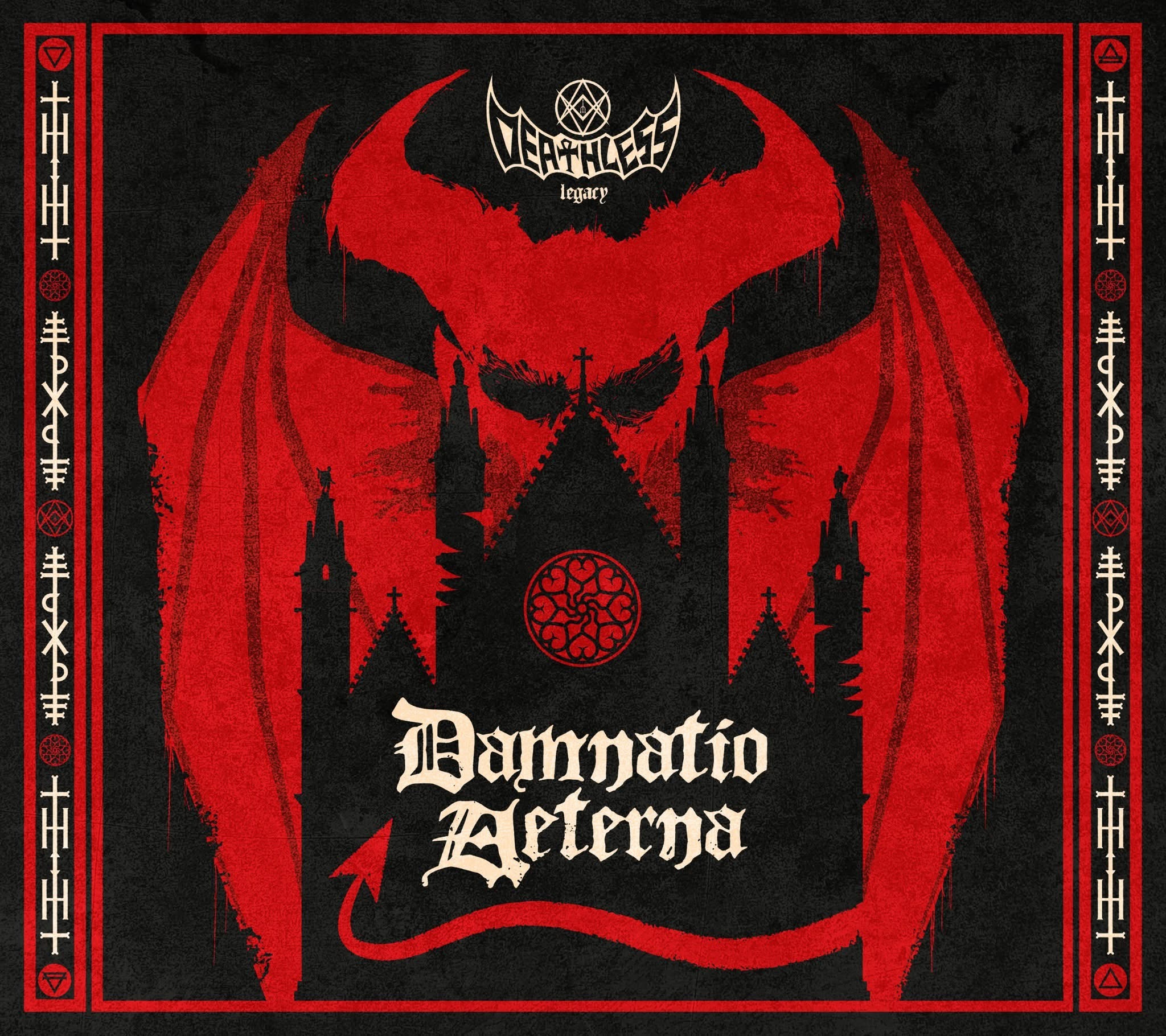 Pochette de cette beauté absolue qu’est DAMNATIO AETERNA