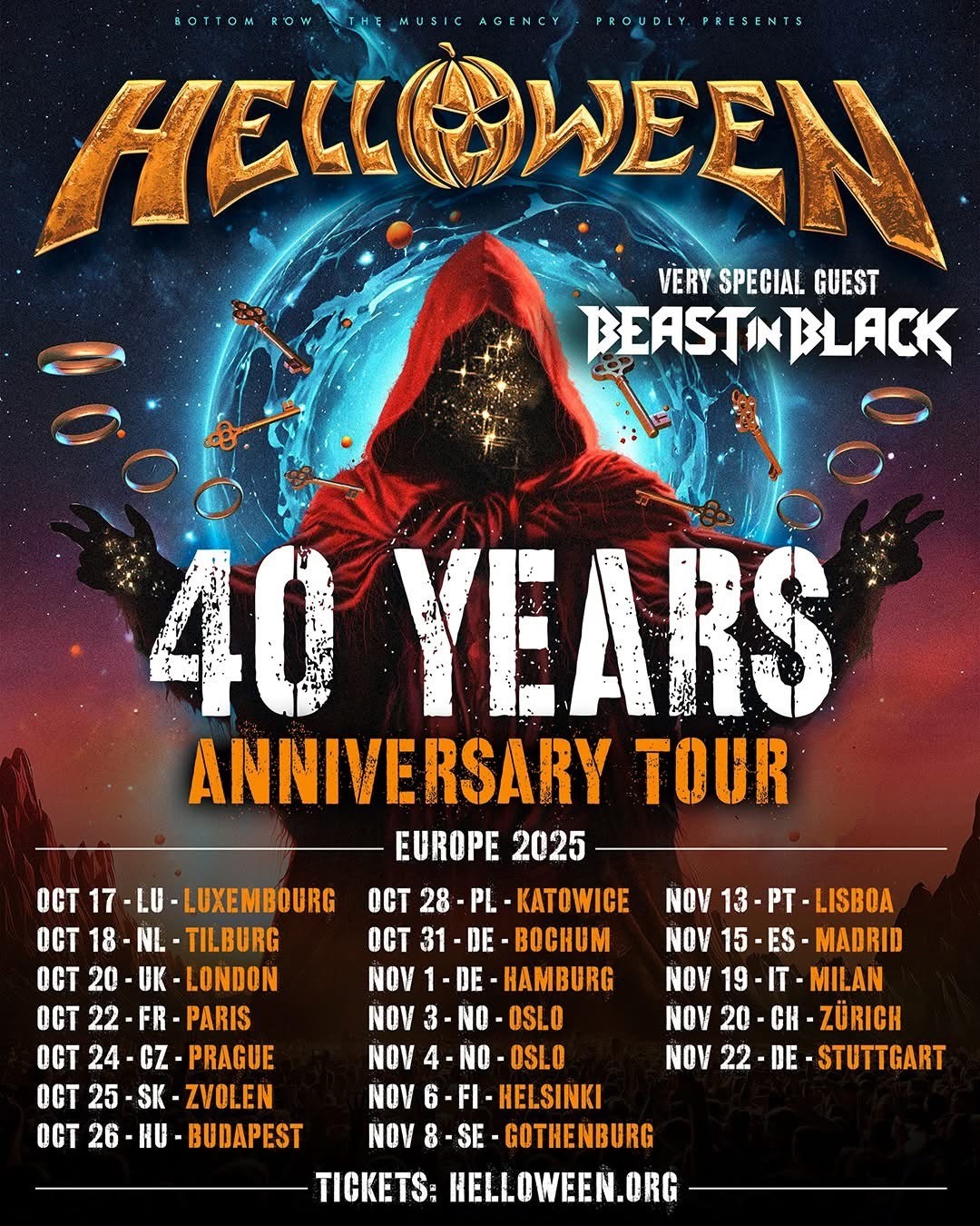 HELLOWEEN FAITE SES QUARANTE ANS EN LIVE