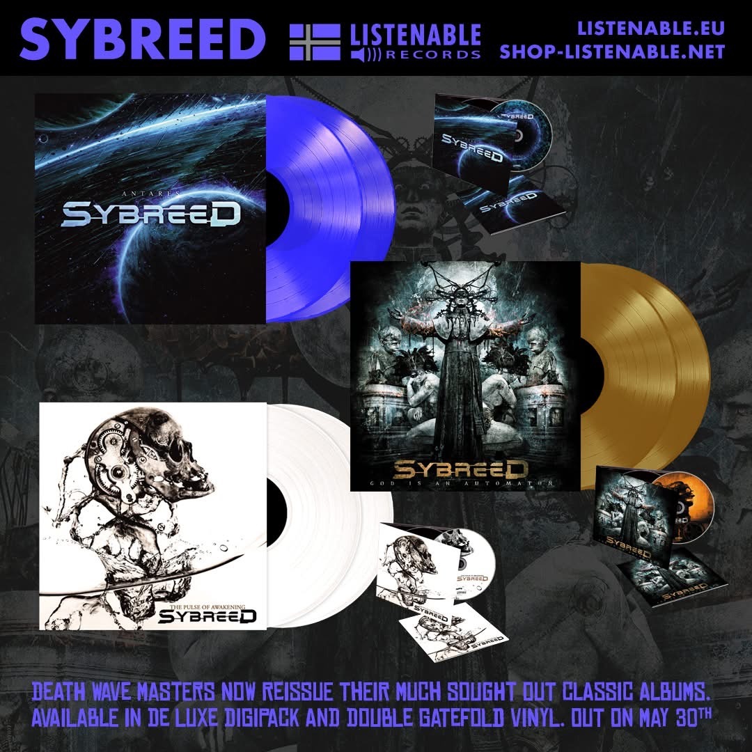 Packaging des rééditions des trois premiers disques 