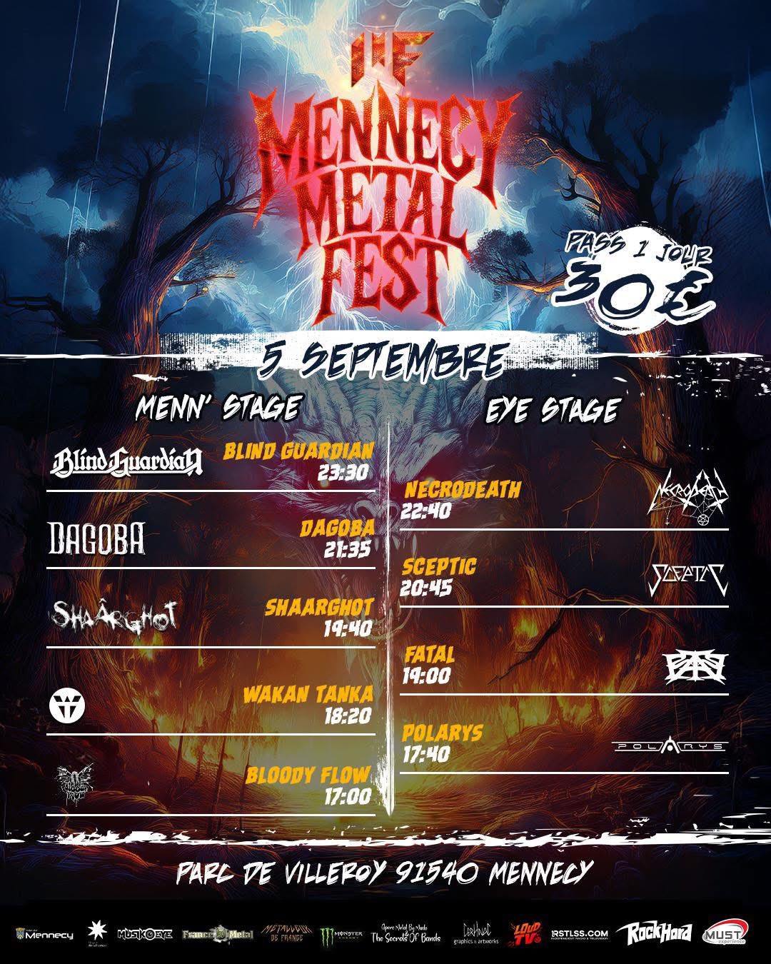 Vendredi Running Order