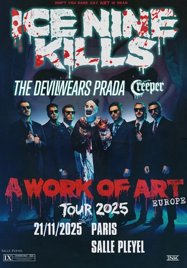 CREEPER : découvrez le clip Blood Magick (It's a Ritual) 3 ice nine kills à Paris 2025