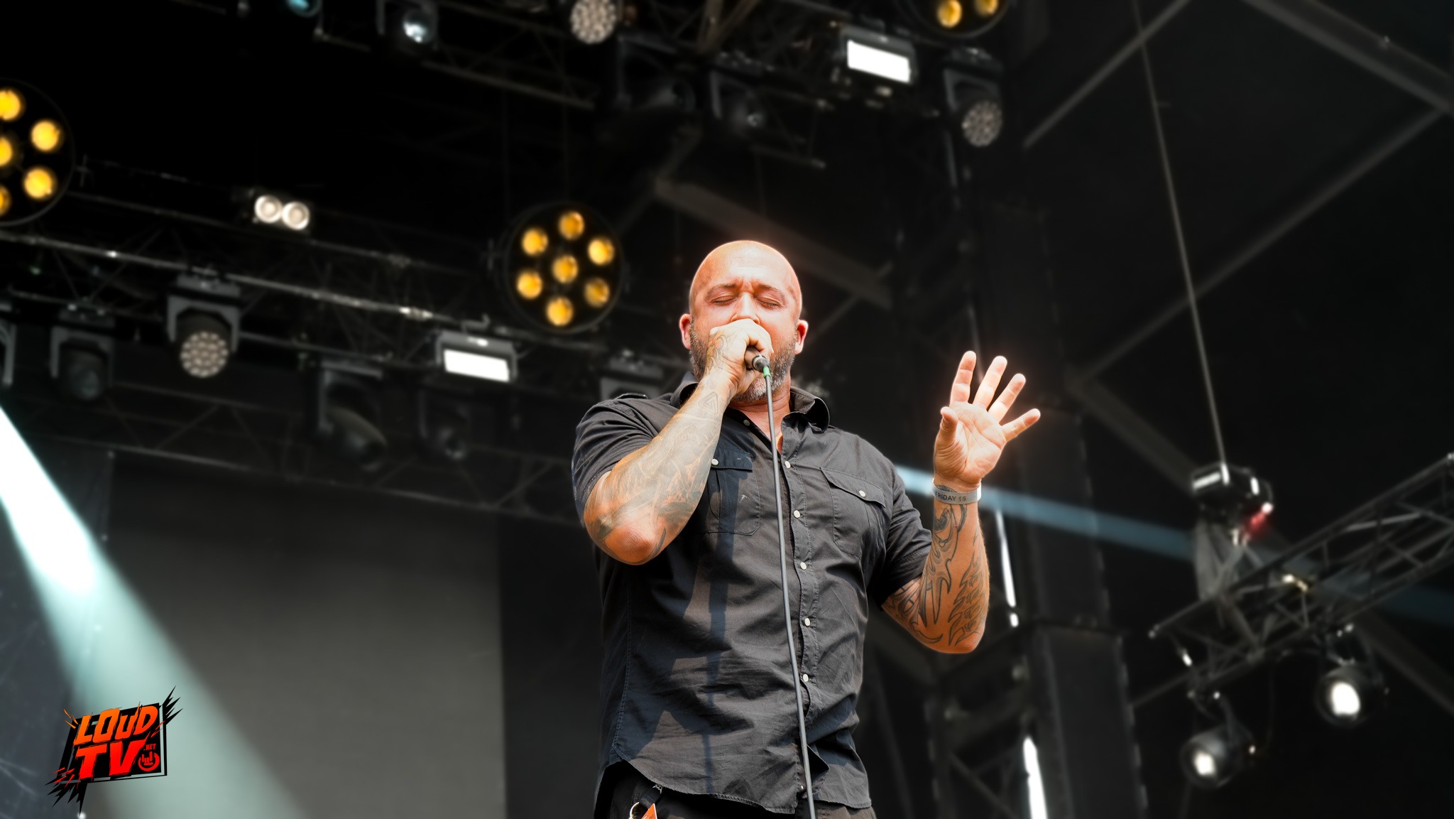 Julien Truchan de Benighted au Motocultor