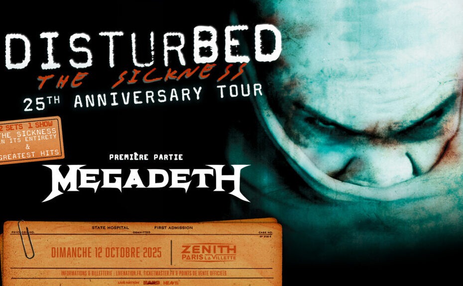 DISTURBED+MEGADETH Zenith de Paris