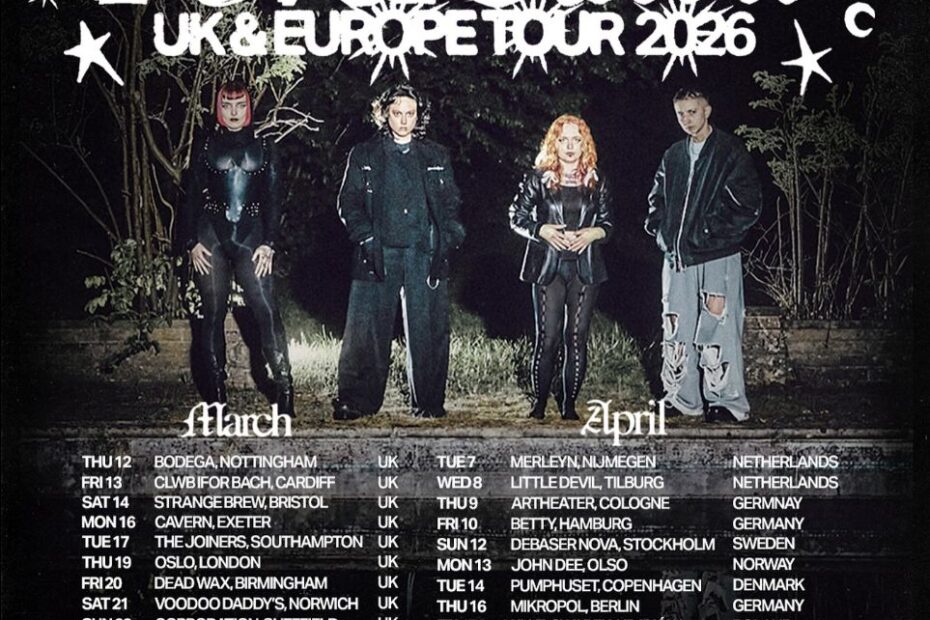 Witch Fever en tournée européenne en mars et avril 2026 1 WITCH FEVER tournée