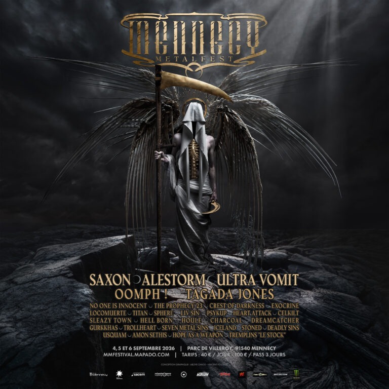 Mennecy Metal Fest 2026 - conception graphique : Vincent Fouquet - Above Chaos