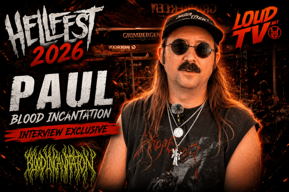 BLOOD INCANTATION : interview au Hellfest 2026 1 blood incantation interview at Hellfest 2026 by loud tv