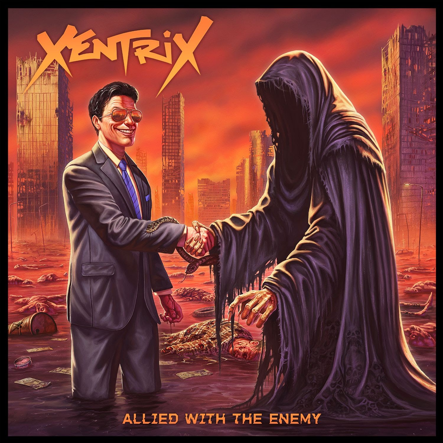 Xentrix dévoile "Allied With The Enemy" 2 XENTRIX-Pochette Album