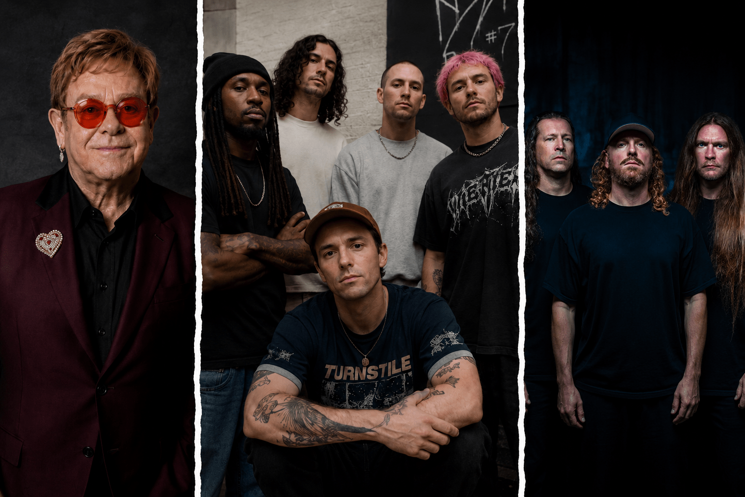 TURNSTILE s'entoure de Elton John et de DYING FETUS 1 turnstile entouré de elton john et de dying fetus
